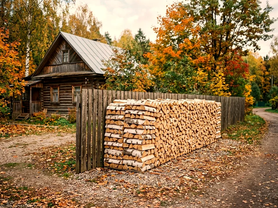 Дуб + укладка в дровник, Сходня, улица Озёрная, 32К