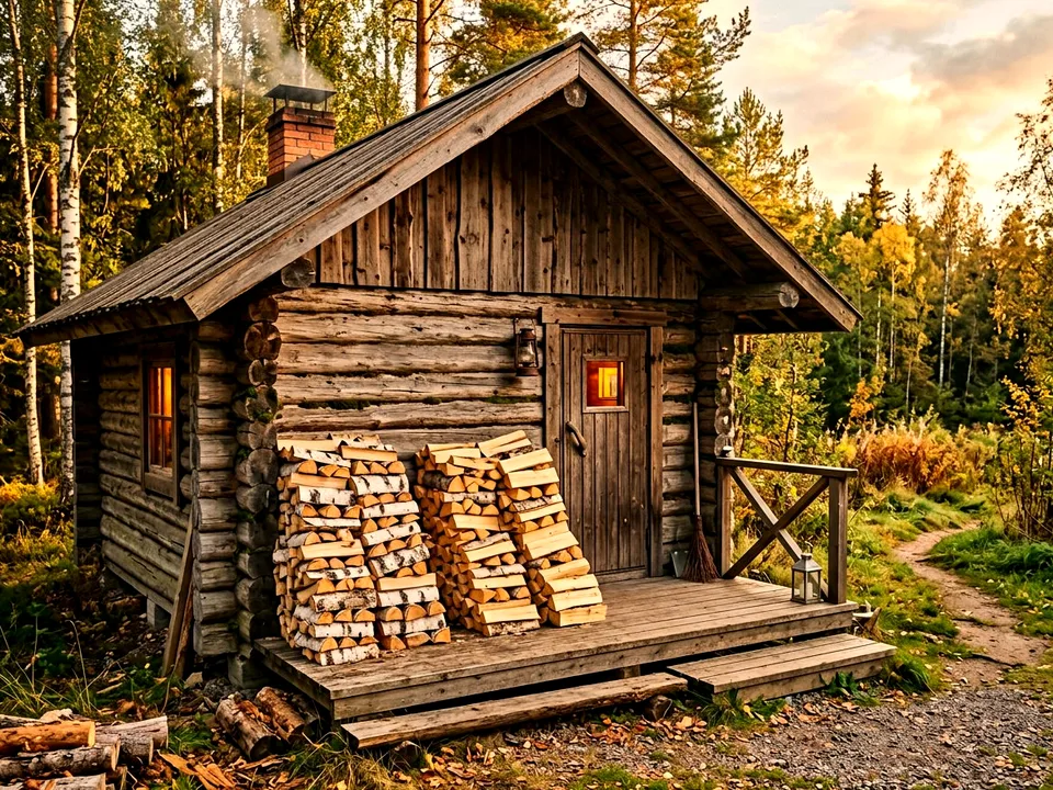 Круговая поленница holzhausen, Сходня, улица Вишнёвая, 40